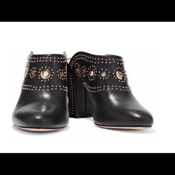 Rachel Zoe Eyelet Embellished Leather Mule - Picture 5 of 6